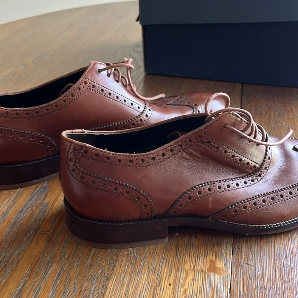 Cole Haan Men’s Shoes Williams Wing II British Tan Color Size 8 M With Box